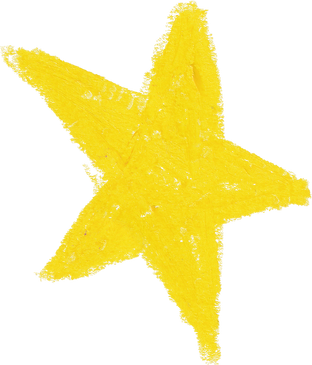 Yellow Star Shape